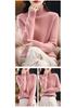 Women's High Neck Raglan Sleeve Sweater - Korean Style Knit Base Layer for Autumn and Winter