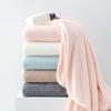 Adult Solid Color Bath Towel Soft Thick Absorbent Hotel Washcloth High Quality and Durable Skin Friendly Gray Beach Washrag
