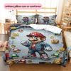 Mario Game Cover Art Duvet Cover & Pillowcases, Mario Fan Game Bedding, Ideal Gift.chl