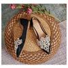 Wedding Shoes Can Be Worn In Daily Life. New Women's Shoes In Large Sizes 41-43 Lace Pearl Gentle Scoop Shoes