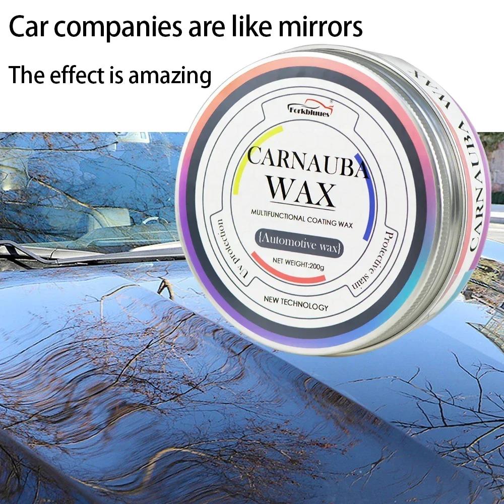 Carnauba Paste Car Wax Auto Paint Care Wax Brazilian Polishing Wax Paste High Gloss Shine Super Hydrophobic Coating Glazing