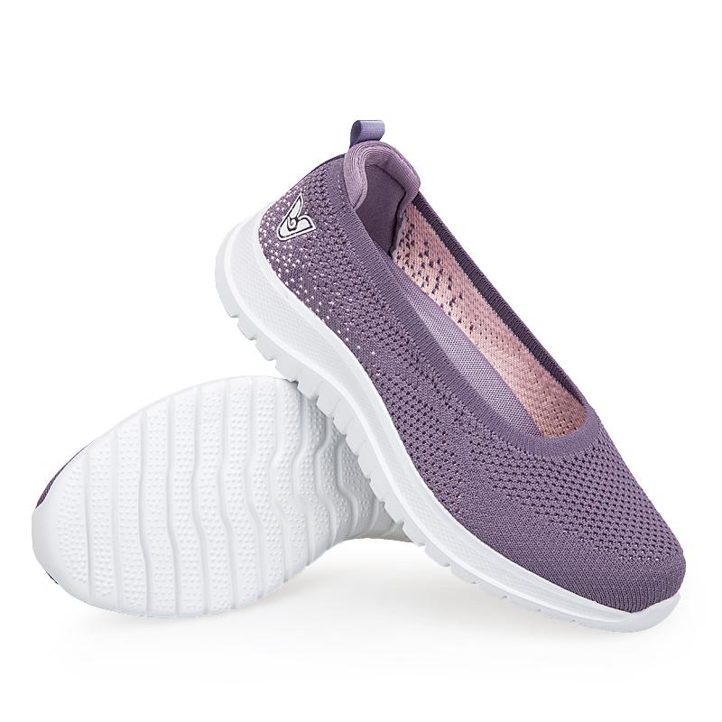 Fashion Casual Breathable Flat Shoes for Women Soft Sole Comfort Slip On Walking Shoes Woman Lightweight Shallow Mouth Summer Loafers