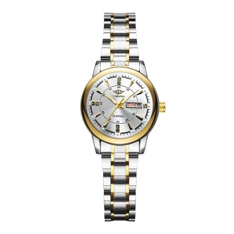 Top Brand Business Fashion Men's Watch Double Calendar Men's Luminous Waterproof Quartz Watch