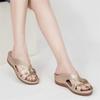 New 2025 Trend Women's Slippers Casual Flower Hollow Wedge Beach Shoes Outdoor Platform Comfortable Non-slip Sandals