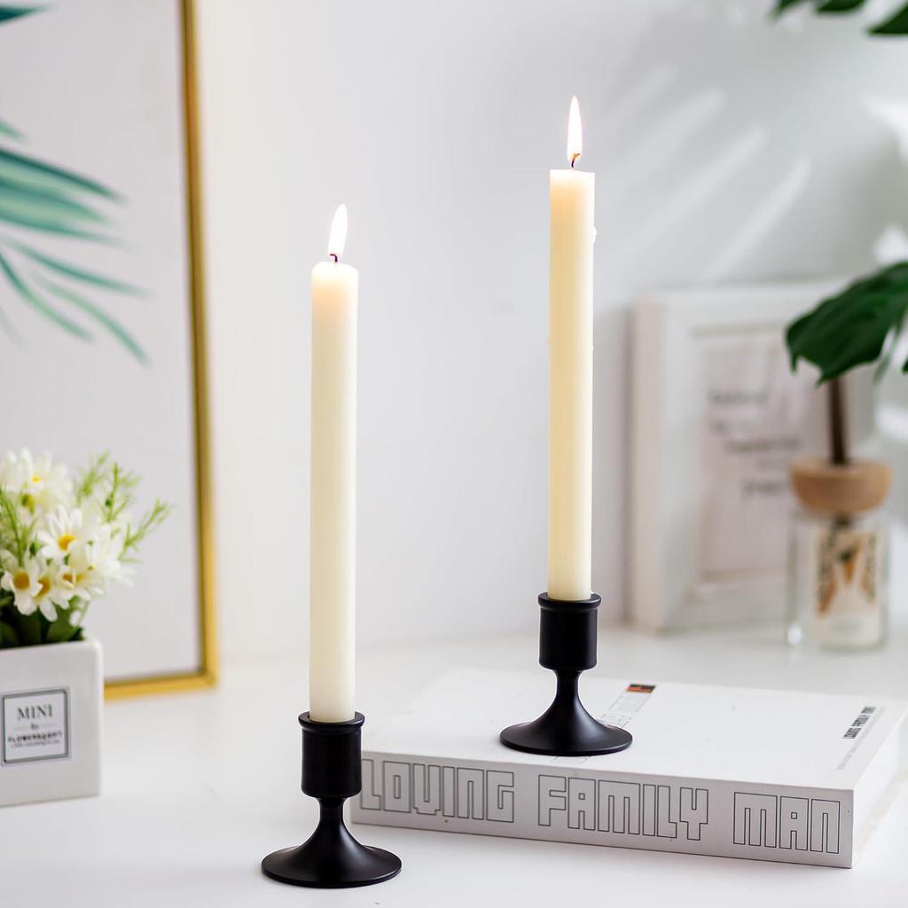 European-Style Black Gold Candlestick: Modern Romantic Table Decor & Photography Prop for Christmas