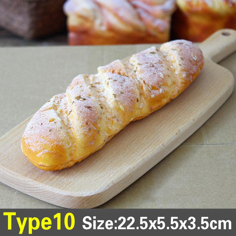 Simulation PU Bread Artificial Fake Bread Kitchen Food Prop Cabinet Decoration Cake Miniatures Party Model Display Accessories