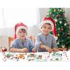 PETCEE 30PCS Christmas Craft Cards for Kids Christmas Gifts Card with Envelopes Santa Deer Snowman Pop Up Card Xmas Exchange Cards for Family Friends
