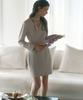 Neimkategoli Phoebe Tie Dress_Pink Beige