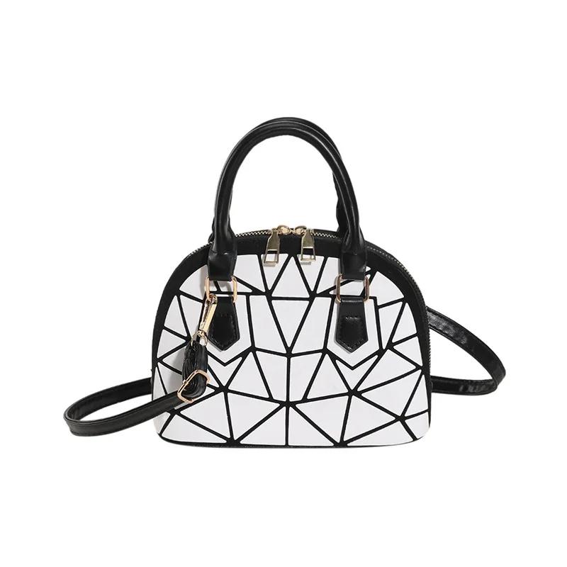 

New Geometric Pattern Simple Women S Luxury Designer Fashion One Shoulder Crossbody Shield Bag Premium Durable