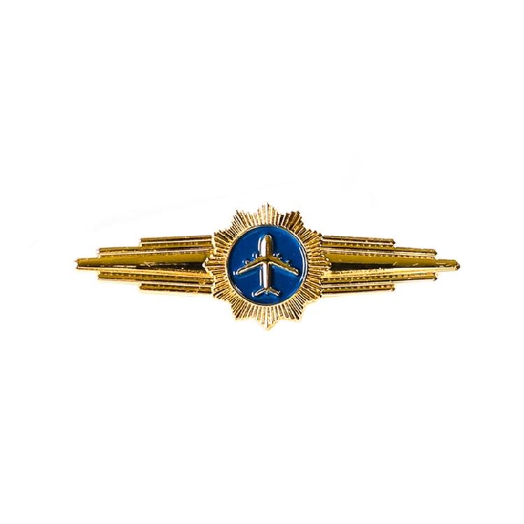 Pilot Badge Aviation Wing Badge Captain Chest Badge Metal Airlines Lapel Pin Airman Wing Pin
