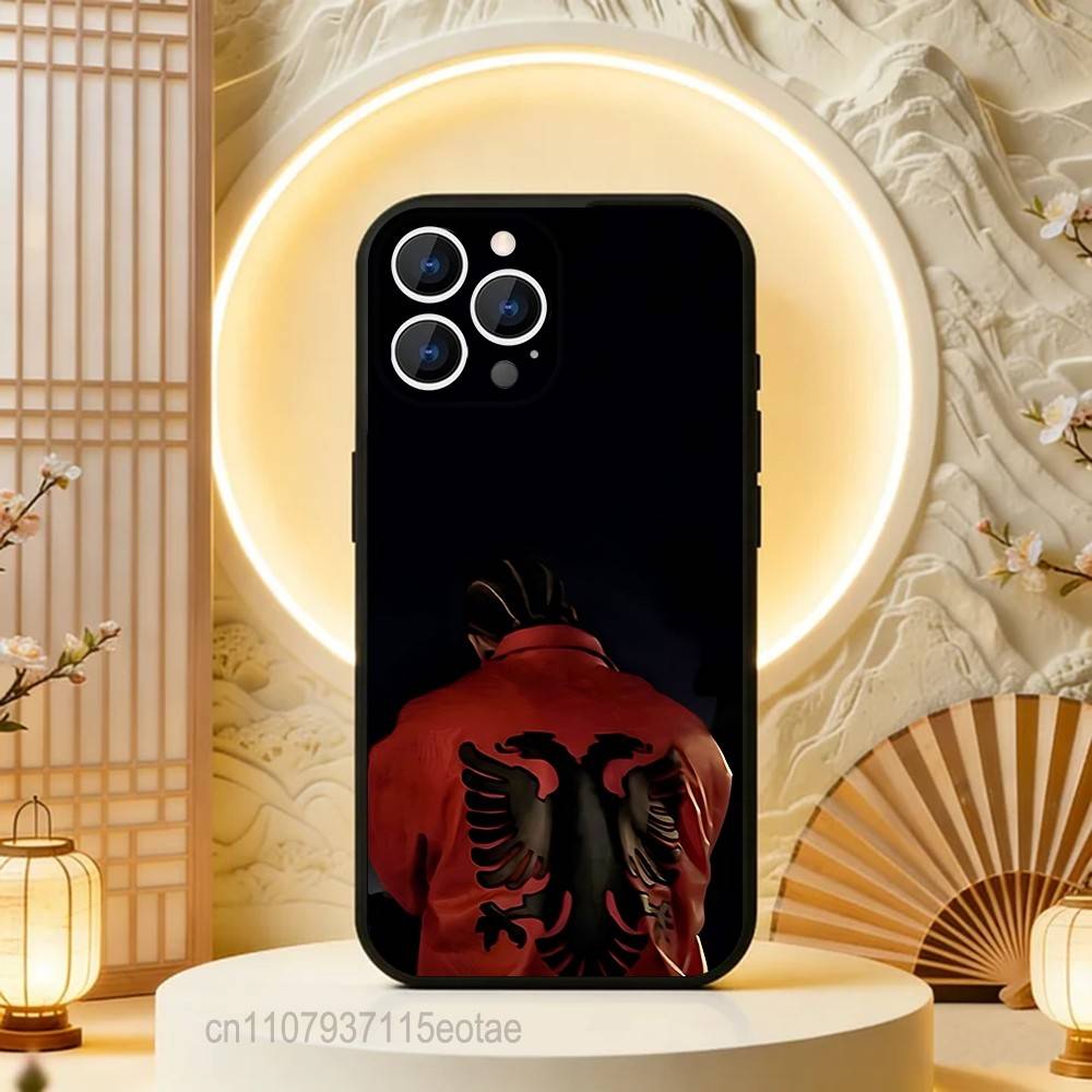 

Albanian Albania flag For iPhone 12,16,13,14,15,17,11,Pro,Max,Plus,E,Air,Mini TPU Soft to Skin-friendly phone case iPhone14ProMax