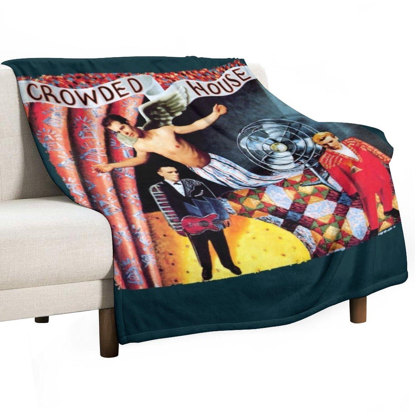 House of Crowded Throw Blanket Sofas Soft Big anime Vintage Blankets 30x40in