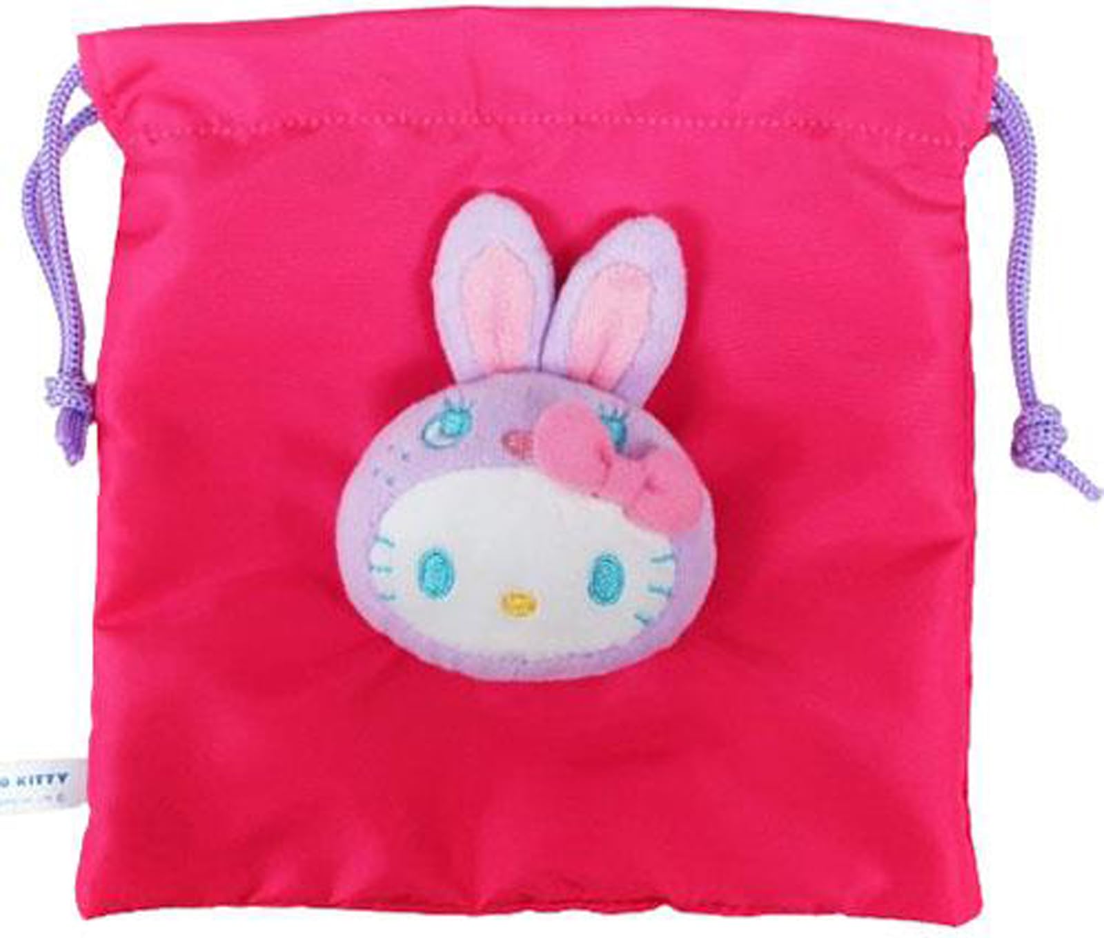 

Nakajima Corporation Hello Kitty Colorful Bunny Boa Face Drawstring Bag Magenta 200372-24