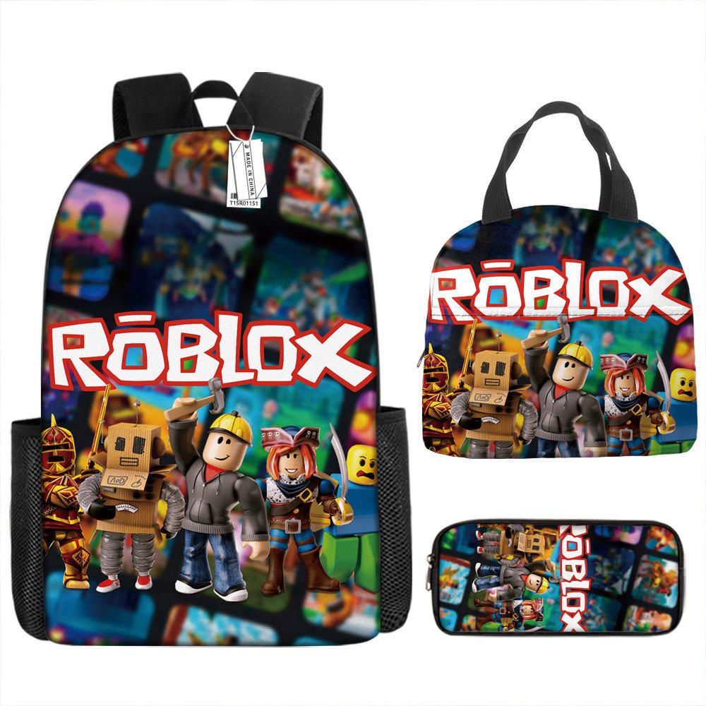 Virtual World Primary And Secondary School Students Schoolbag Children S Backpack Backpack Cartoon Lunch Bag lunch bag
