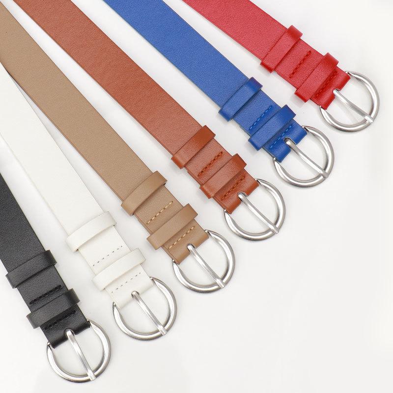 New Ins Trendy Pin Buckle Women's Belt Korean Version Simple Decorative Coat Jeans High-end Belt for Women