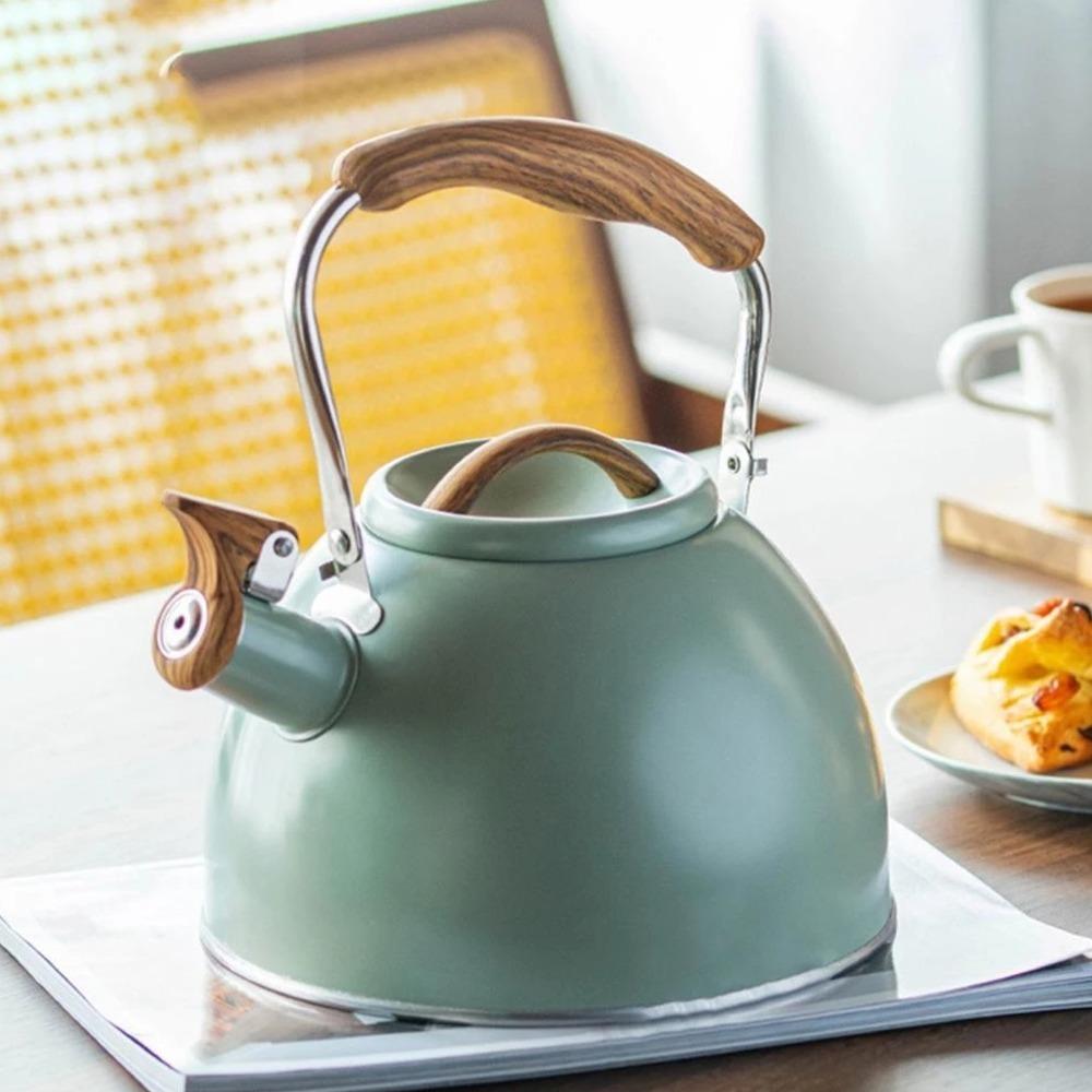 Stainless Steel Whistling Tea Kettle 3L Capacity Stainless Steel Teapot Whistling Teapot  Home Use
