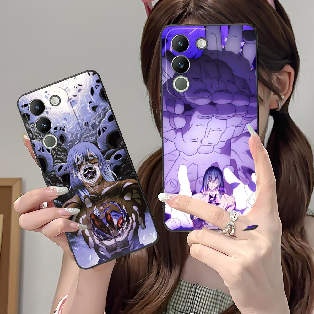 JJK Mahito Phone Case for VIVO V60 V50 V40 V30 V29 V27 V25 V23 Pro Lite 5G Soft TPU Shockproof Cover