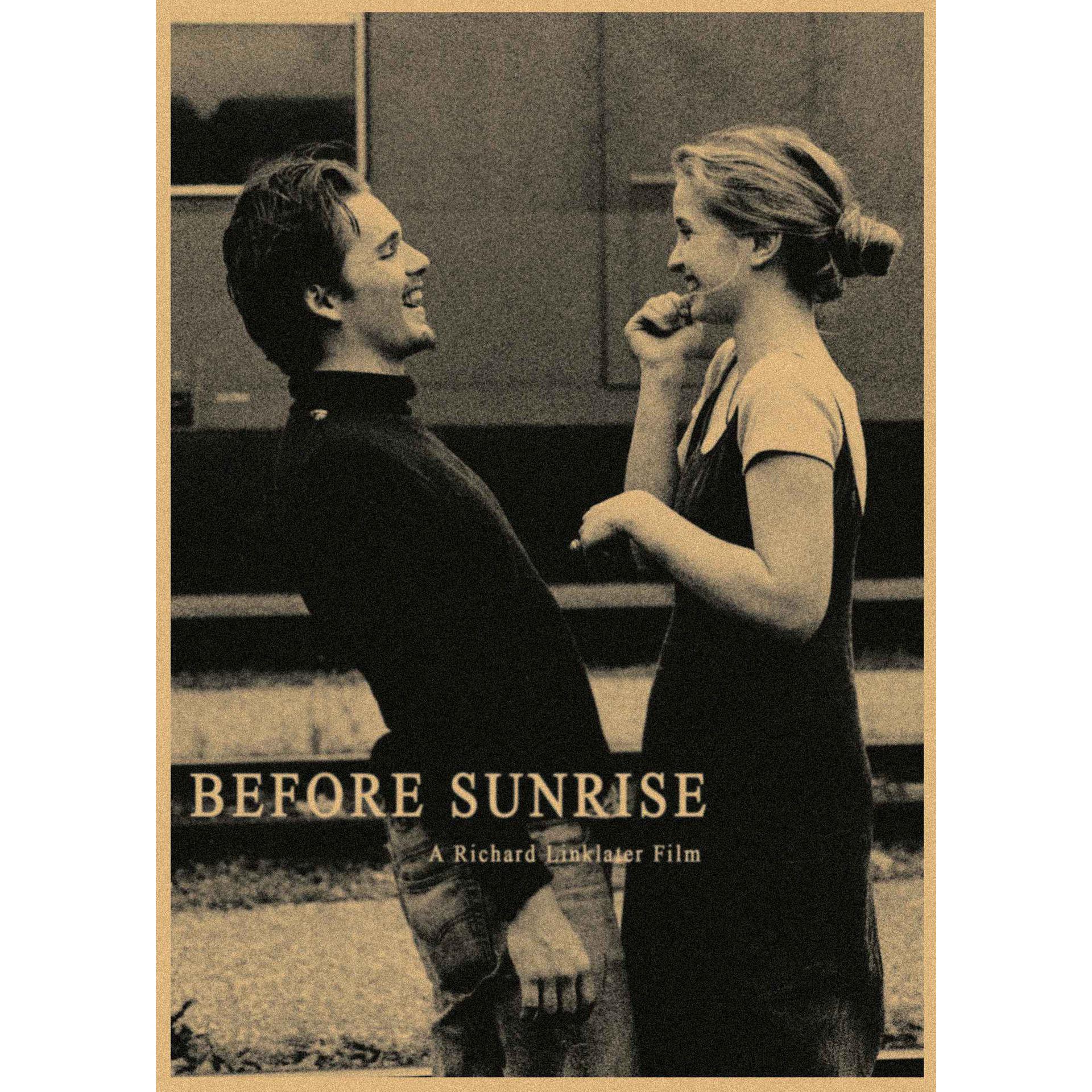 

Before Sunrise Vintage Kraft Paper Movie Poster Wall Art 29.7X42cm (A3 size)