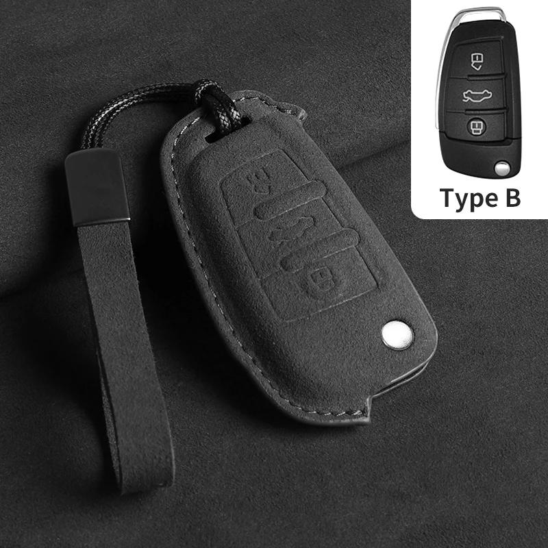 2 3 Button Suede Car Flip Key Case Cover Fob For Jac S2 Refine S3 S4 S5 S7 R3 A5 Jac A13 A13Rs Refine M3 V7 T6 Pickup Fritson T8