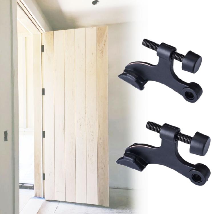 Door Top Hinges set US Type Door Stoppers set Heavy Duty Door Support Metal Hinges Pin Door Stop Simple Installation