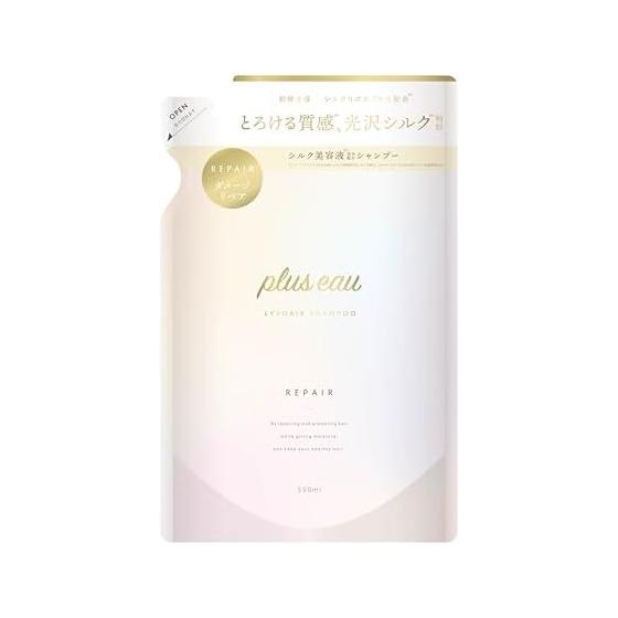 plus eau shampoo repore moist refill single item 350ml white floral & pear scent