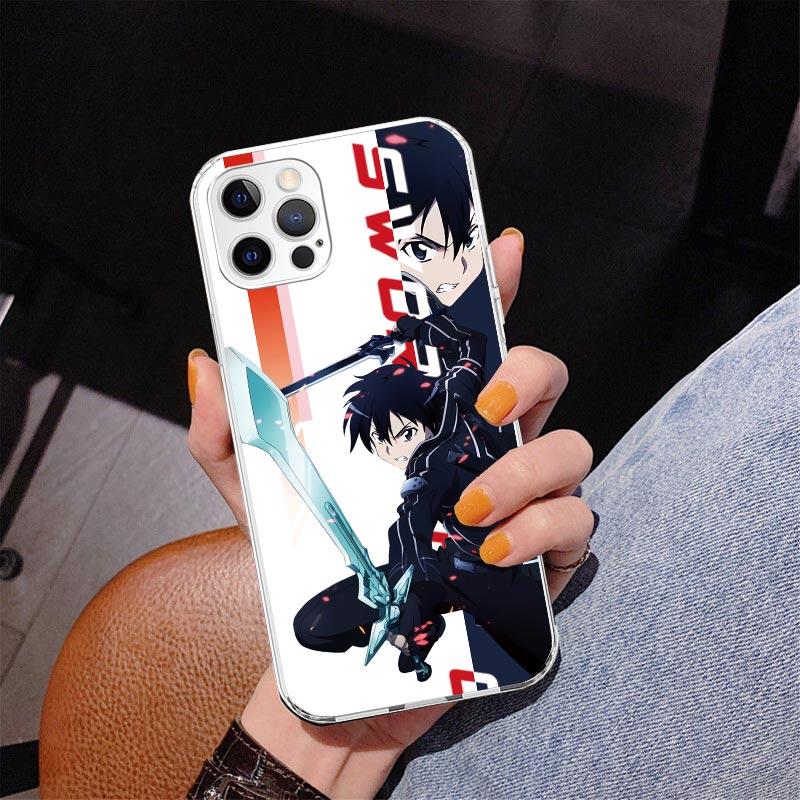 Anime Sword Art Online SAO Phone Case For iPhone 17 Air 16 Pro Max 16E 15 + 14 Plus 11 12 13 Mini 7 8 SE Gift Print Cover Fundas