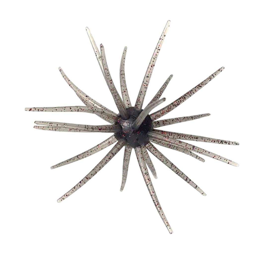 Esca Morbida Biomimetica Riccio di Mare in TPE Esche Galleggianti Verme Morbido Pallina Morbida per Pesca in Pozzo Nero Confezione