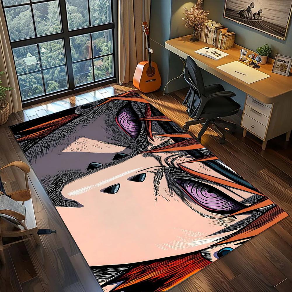 Naruto Washable Functional Area Rug, Non Slip Large Carpet Floor Mat Gamer Room Household Bedroom.-TING