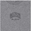 Ganni Damen Kurzarm-T-Shirt Essential Logo A1050057 920