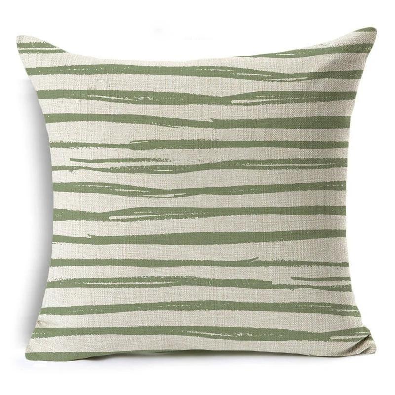 Green Pattern Decorative Cushion Cover Floral Pillow Cover for Car Sofa Decorative Pillow Cover Home Pillow
