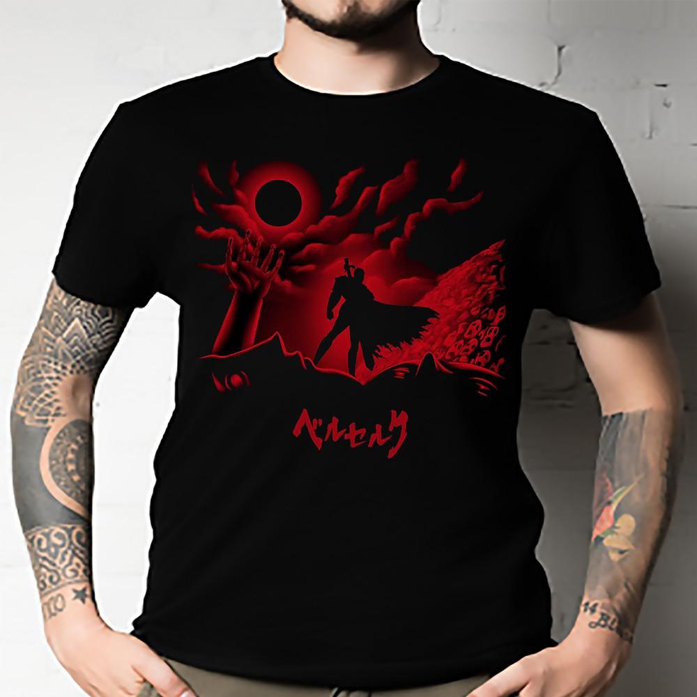 Berserk Eclipse T-Shirt Berserk Anime Black Unisex All Size Unisex T-Shirt M
