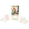 10Pcs Square Table Number Holders Silver/ Rose Gold/ Gold Business Card Organizer  Desktop Display