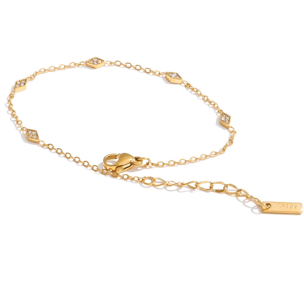 

Yhpup Thin Stainless Steel Cubic Zirconia Chain Bracelet Bangle for Women Summer Delicate Aesthetic Chic Wrist Jewelry Recommend