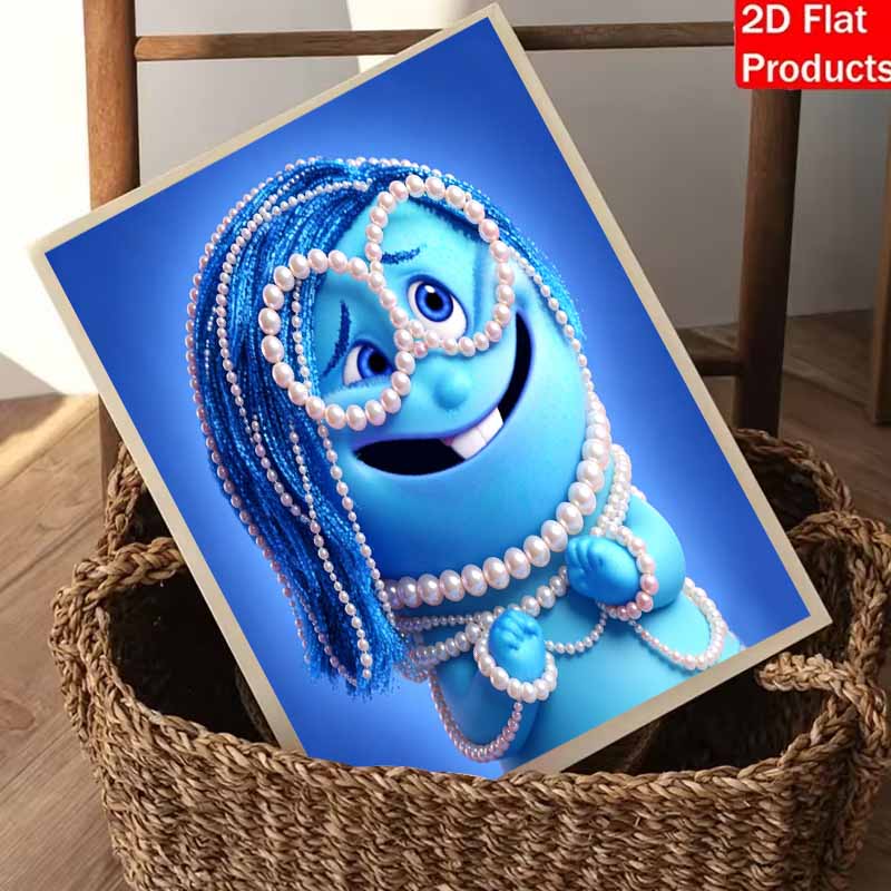 Disney Inside Out Mumu's Creations Pearl Art Kit 5D DIY Pearl Embroidery Mosaic and Cross Stitch Kit for Home Decor