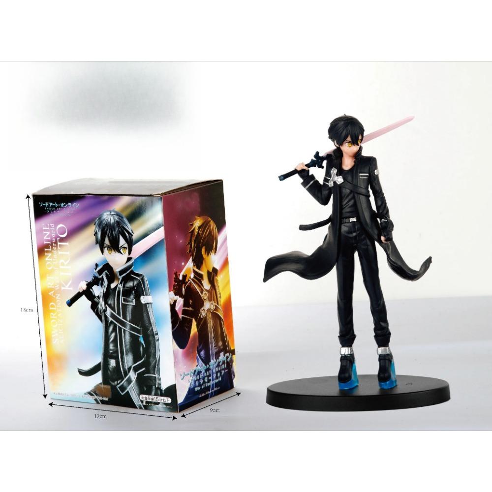 17CM Anime Sword Art Online Kirigaya Kazuto Figure War of Underworld Model Toy Gift Collection Yuuki Asuna Action Figure PVC