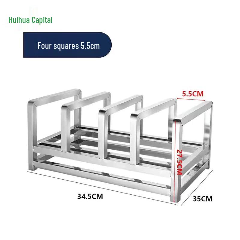 

Heavy-Duty Stainless Steel Knife & Cutting Board Storage Rack