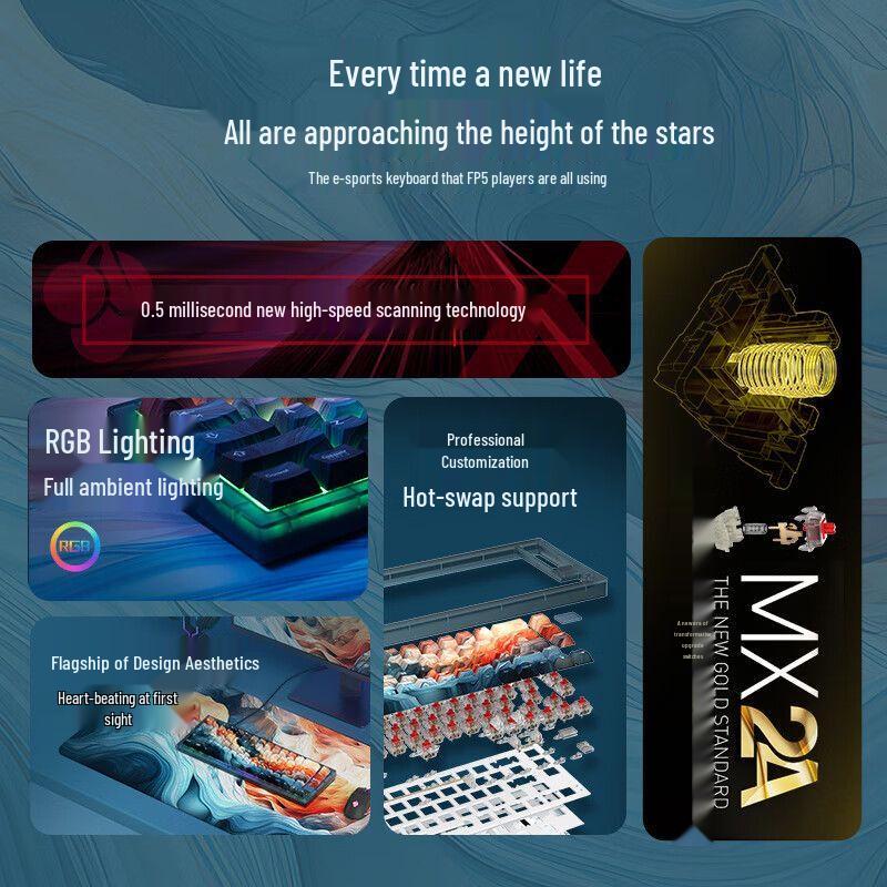 CHERRY K5V2 Torrent Edition 67-Key Hot-Swappable Mechanical Keyboard