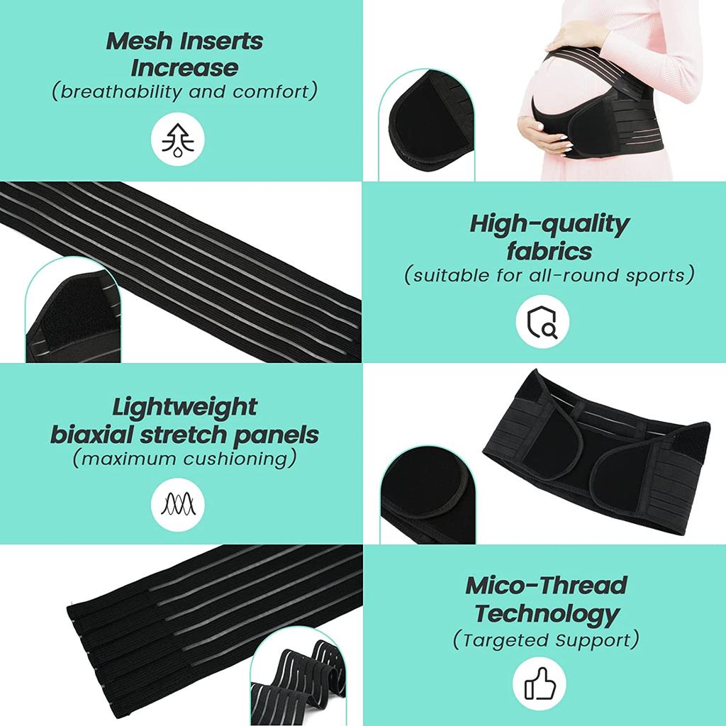 Woman Maternity Belt Pregnancy Support Waist Back Band Abdomen Belly Back Brace Girdle