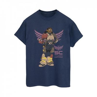 Camiseta de Algodão Estilo Boyfriend Izzy Star Command Lightyear Feminina/Senhora