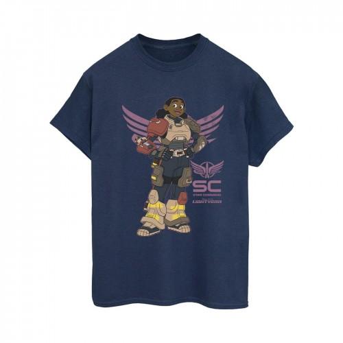 Disney Womens/Ladies Lightyear Izzy Star Command Cotton Boyfriend T-Shirt