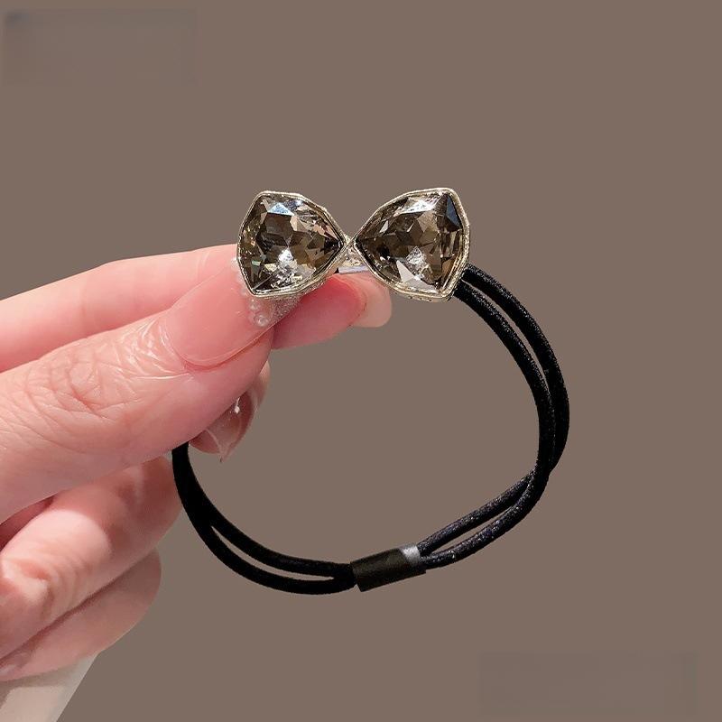 Super Immortal Butterfly Hair Rope Mori Imitation Crystal Durable Headrope Delicate Hair Tie Women's Rubber Band Hair Rope Headgear