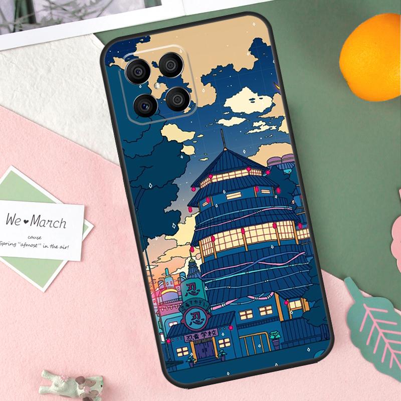 Vaporwave Village Aesthetic Case For Honor X8b X9b X9c X9a X8a X8 X9 50 70 90 Lite Honor 200 Lite Magic 7 5 6 Pro Cover