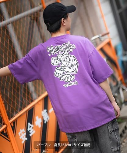 IMPROMES SIDEWAYSTANCE Men's Short Sleeve Die Print T-Shirt, Black, 70121