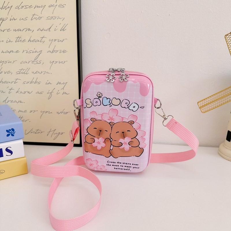 Labubu Capybara Pvc Childrens Bag With Animal Print And Cute Design For School Storage