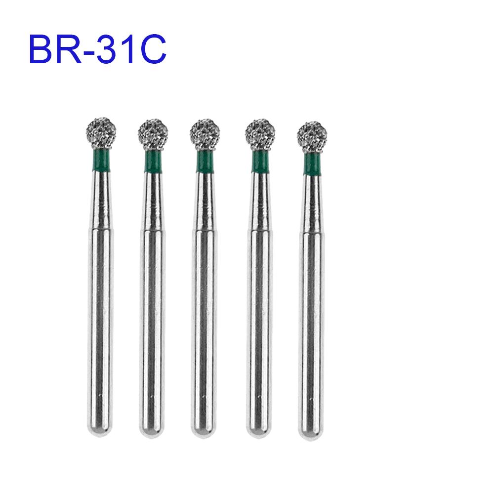 5Pcs/Pack, Jnsur Dental Diamond Burs Dental Drills For High Speed Handpiece Fg Dia 1.6Mm Dental Lab Technican Dentistry Material