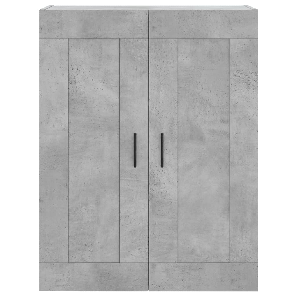Wall Cabinets 2 pcs Concrete Grey Particleboard