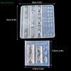 Ocean-themed(Jellyfish,Shell,Fish Tail),3D Silicone Nail Art Molds,DIY Nail Design Transparent Manicure Template