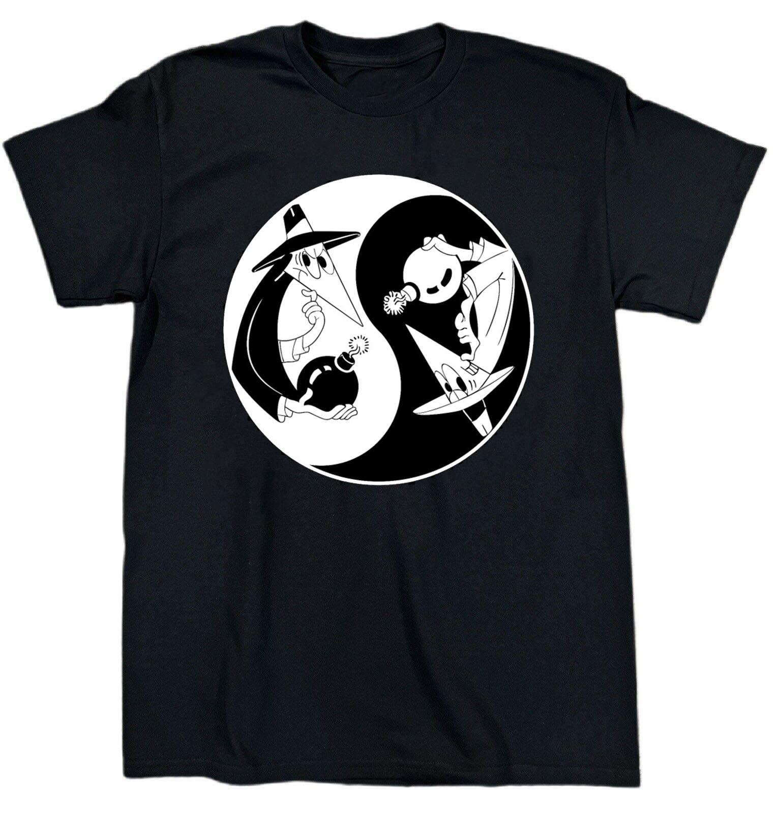 Collection Spy vs Spy Cartoon Cotton Black All Size T Shirt UR428 M