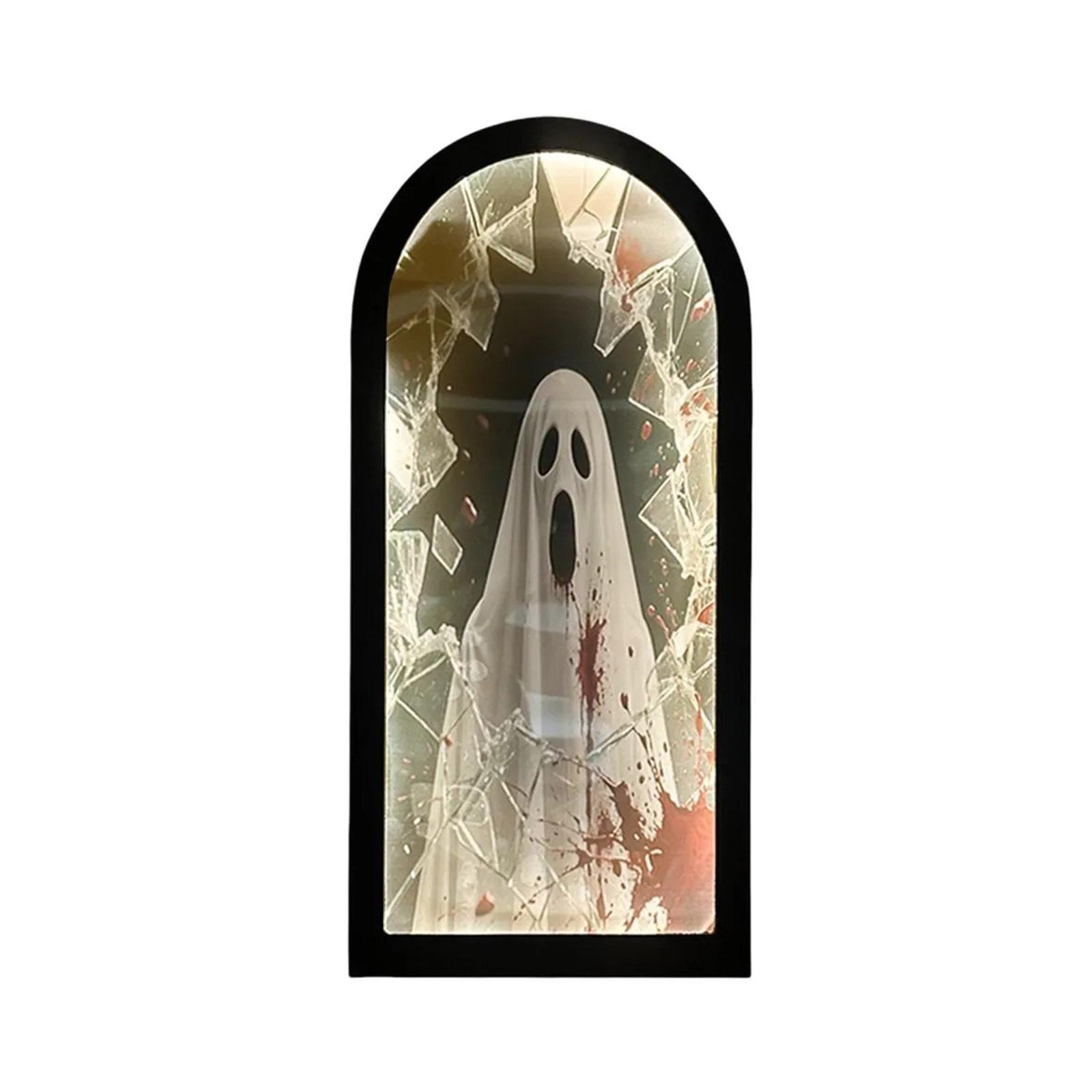 

Halloween Novelty Mirror With Creepy Eyes, Mirror LED , Spooky Haunted House Apparition For Indoor/Outdoor One Size
