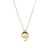 925 Silver Gold Plated Lucky Dolphin Necklace